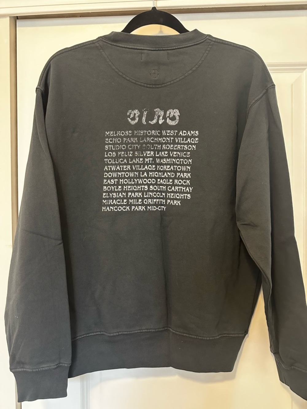 ANINE BING Los Angeles Graphic Sweatshirt - Charcoal - Picture 5 of 6